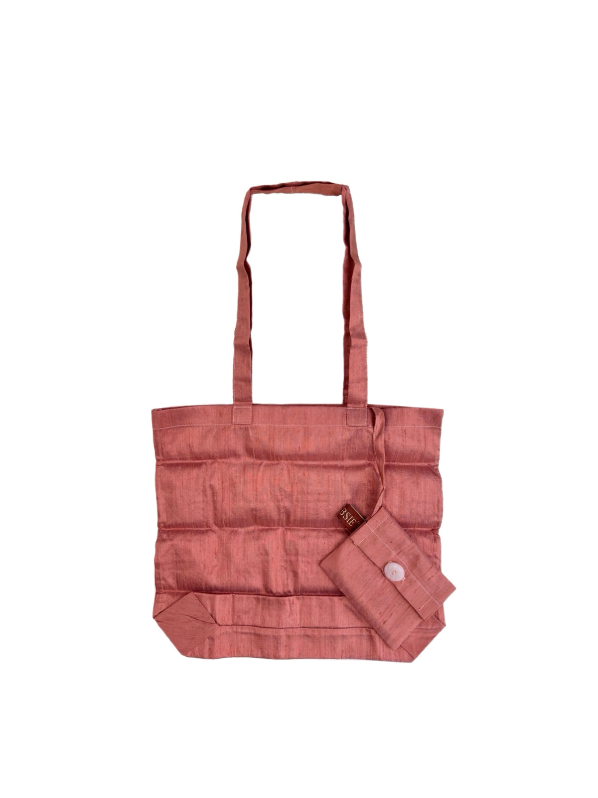 Copper Rose Dupioni Reusable Silk Tote