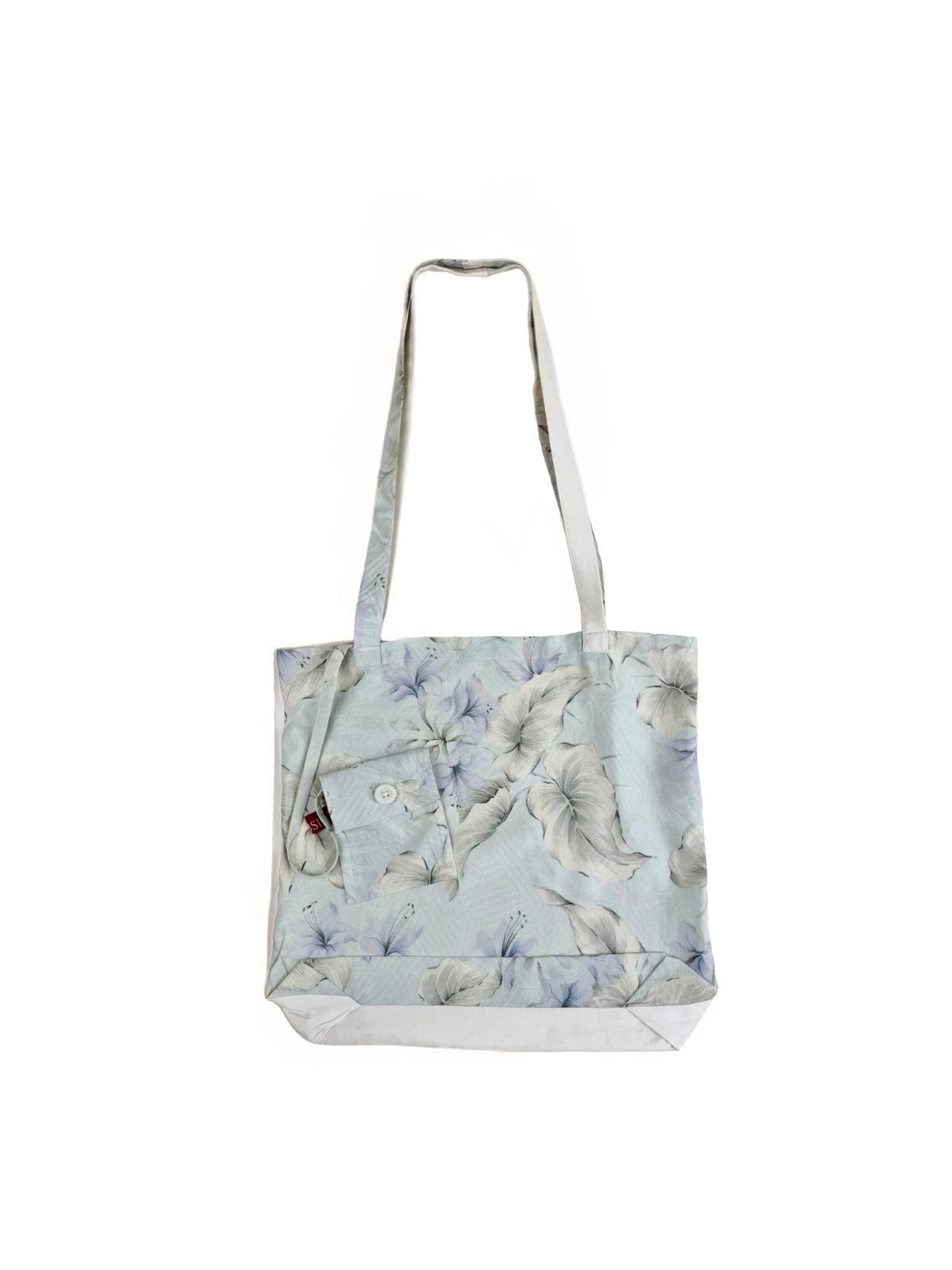 Vintage Floral Jacquard Reusable Silk Tote