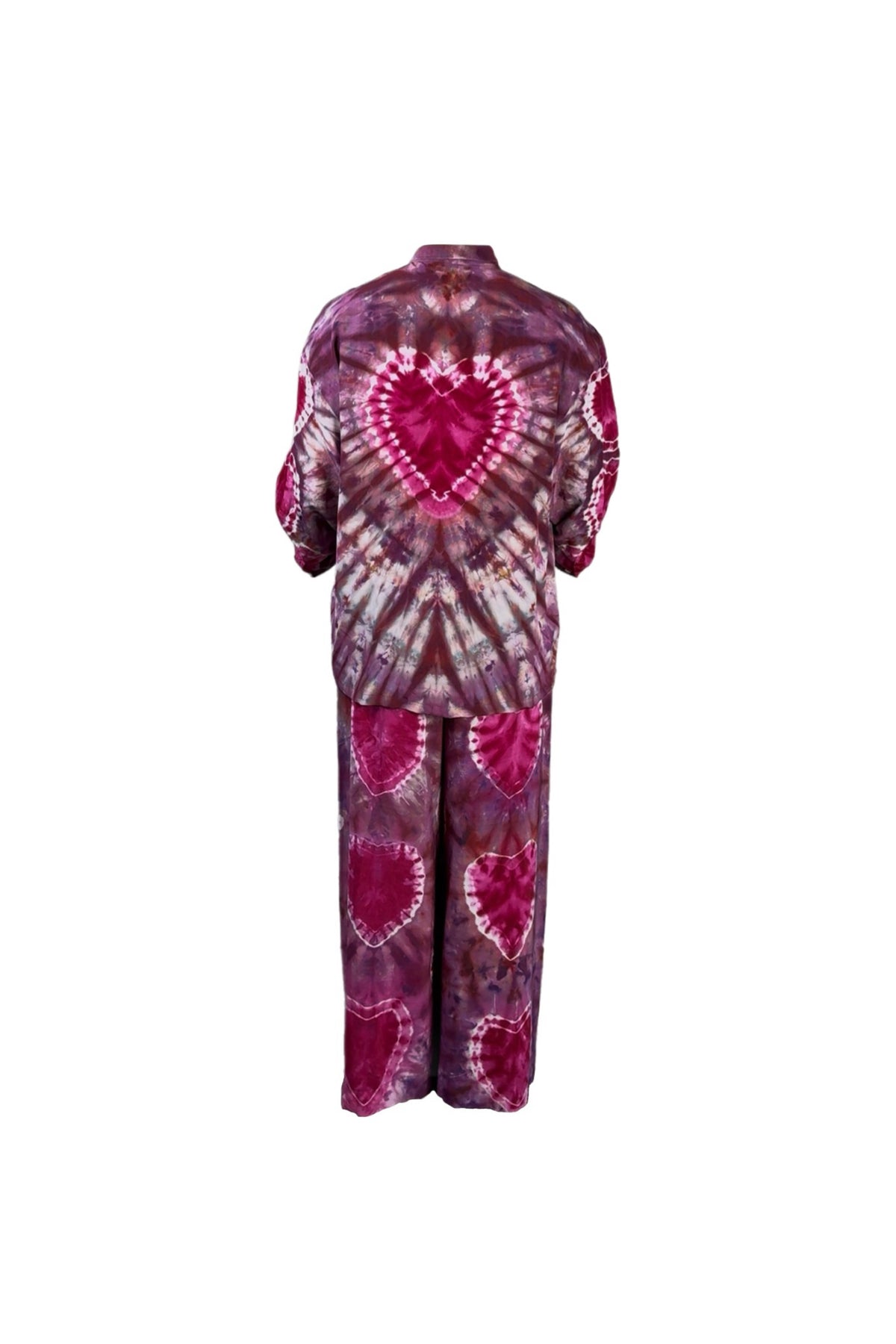 BOUBSIE x Tamarack Tie Dye Silk Set in Heartburst
