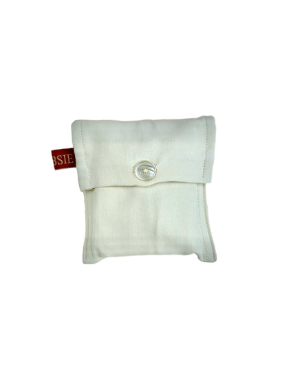 Pale Yellow Herringbone Reusable Silk Tote