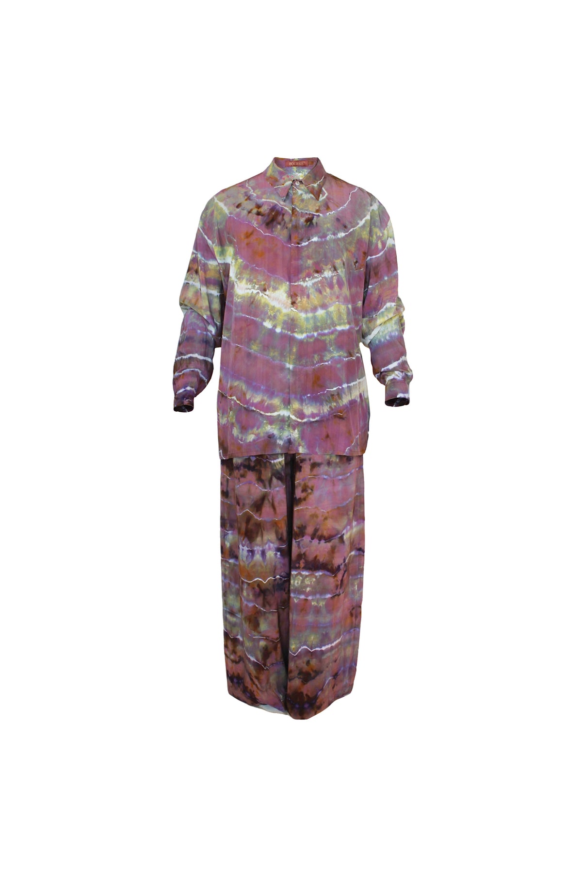 BOUBSIE x Tamarack Tie Dye Silk Set in Geode