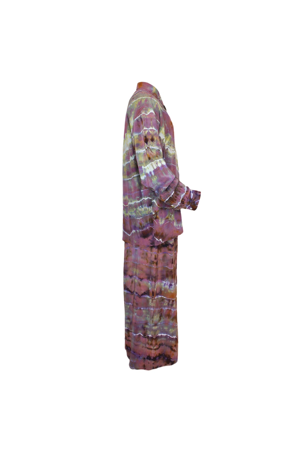 BOUBSIE x Tamarack Tie Dye Silk Set in Geode