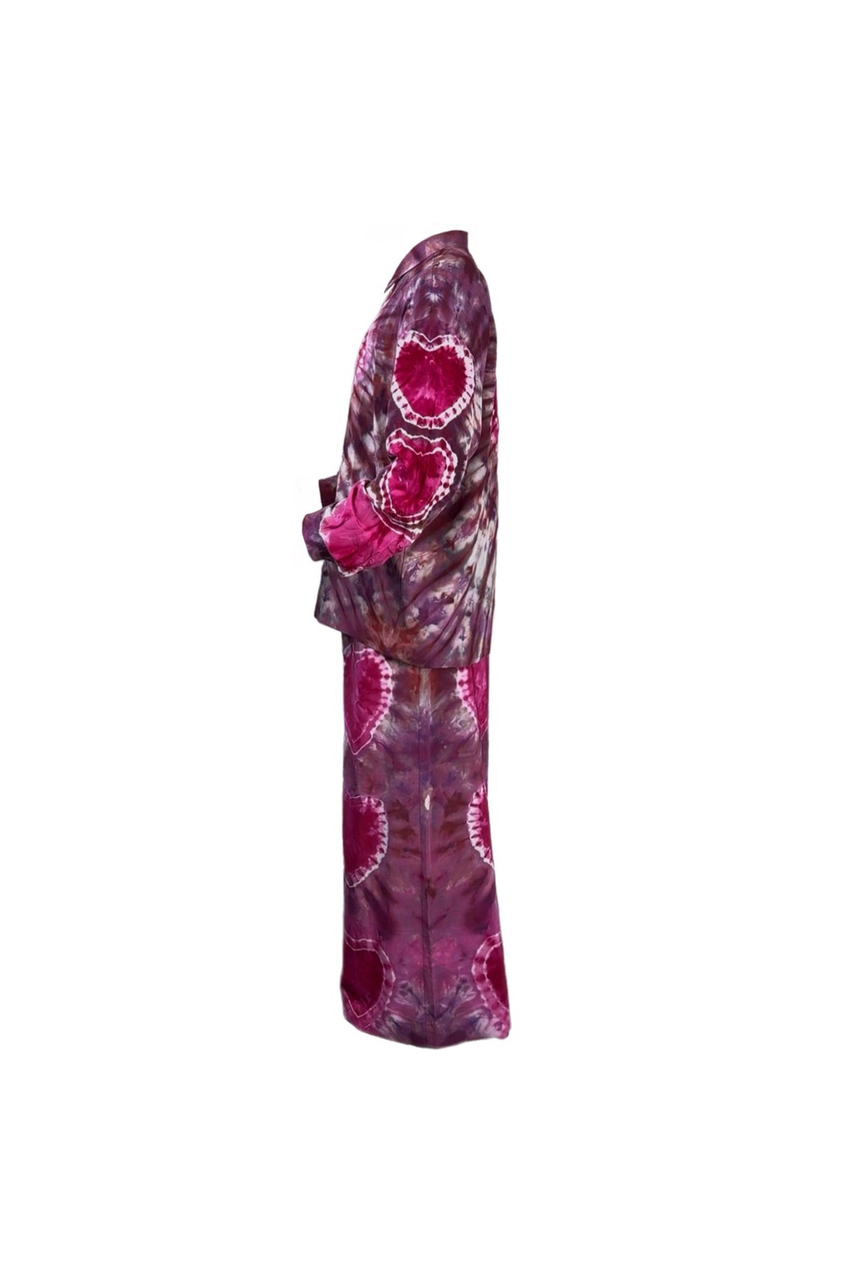 BOUBSIE x Tamarack Tie Dye Silk Set in Heartburst