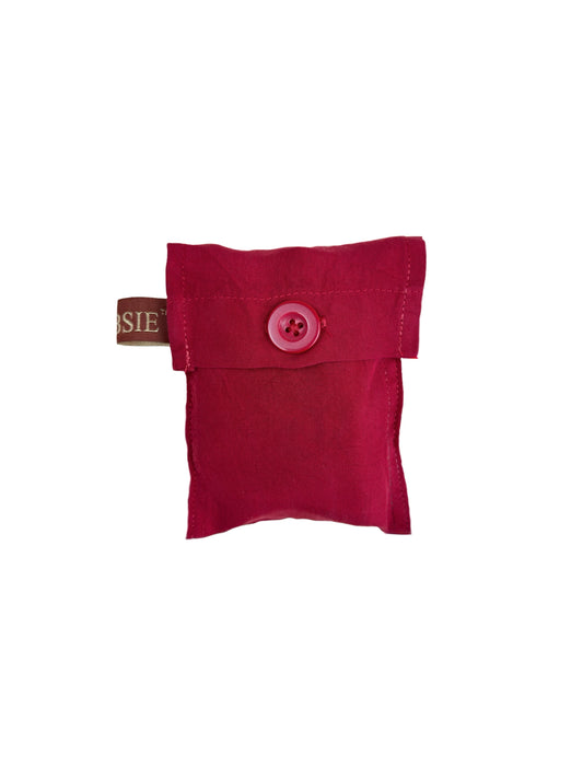 Cochineal Red Reusable Silk Tote