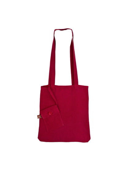 Cochineal Red Reusable Silk Tote