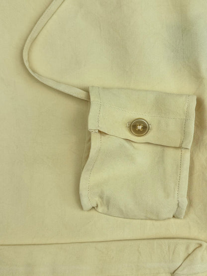 Vintage Yellow Herringbone Reusable Silk Tote