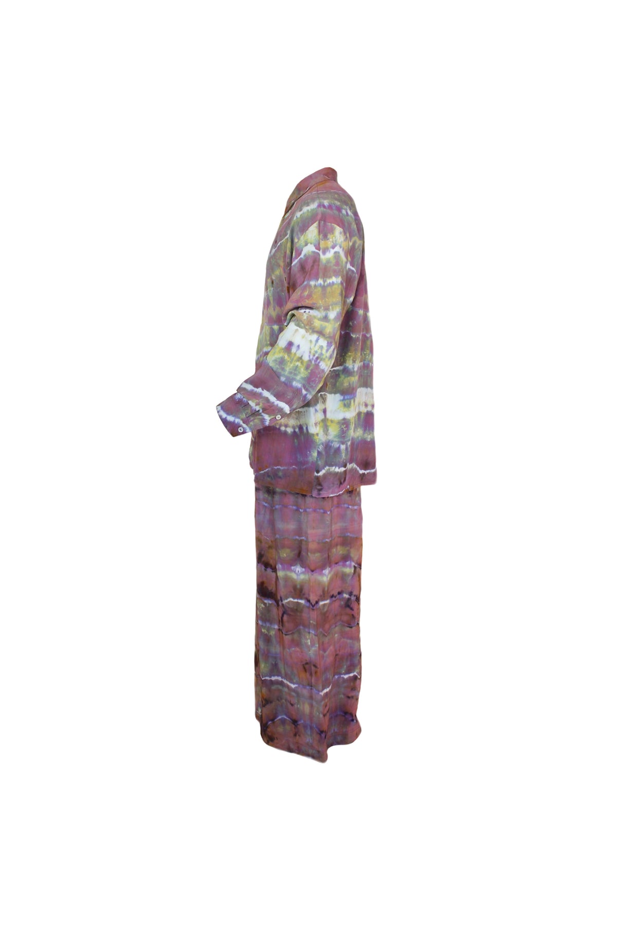 BOUBSIE x Tamarack Tie Dye Silk Set in Geode