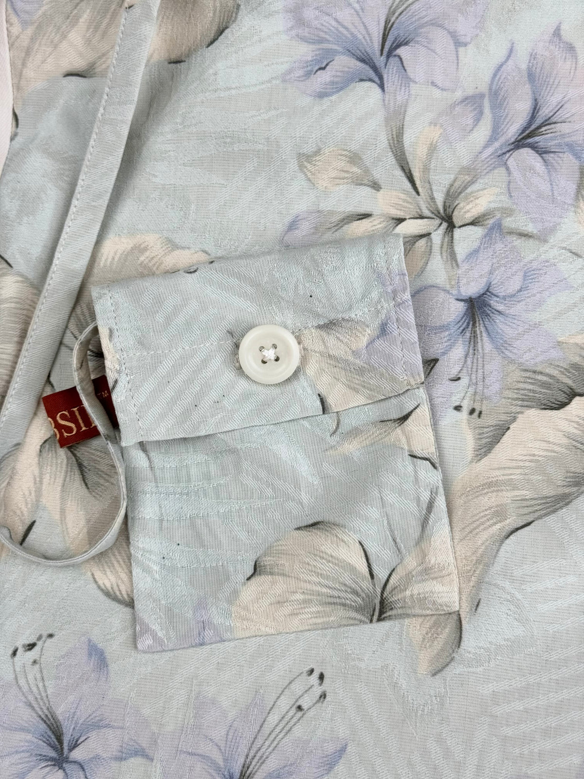 Vintage Floral Jacquard Reusable Silk Tote