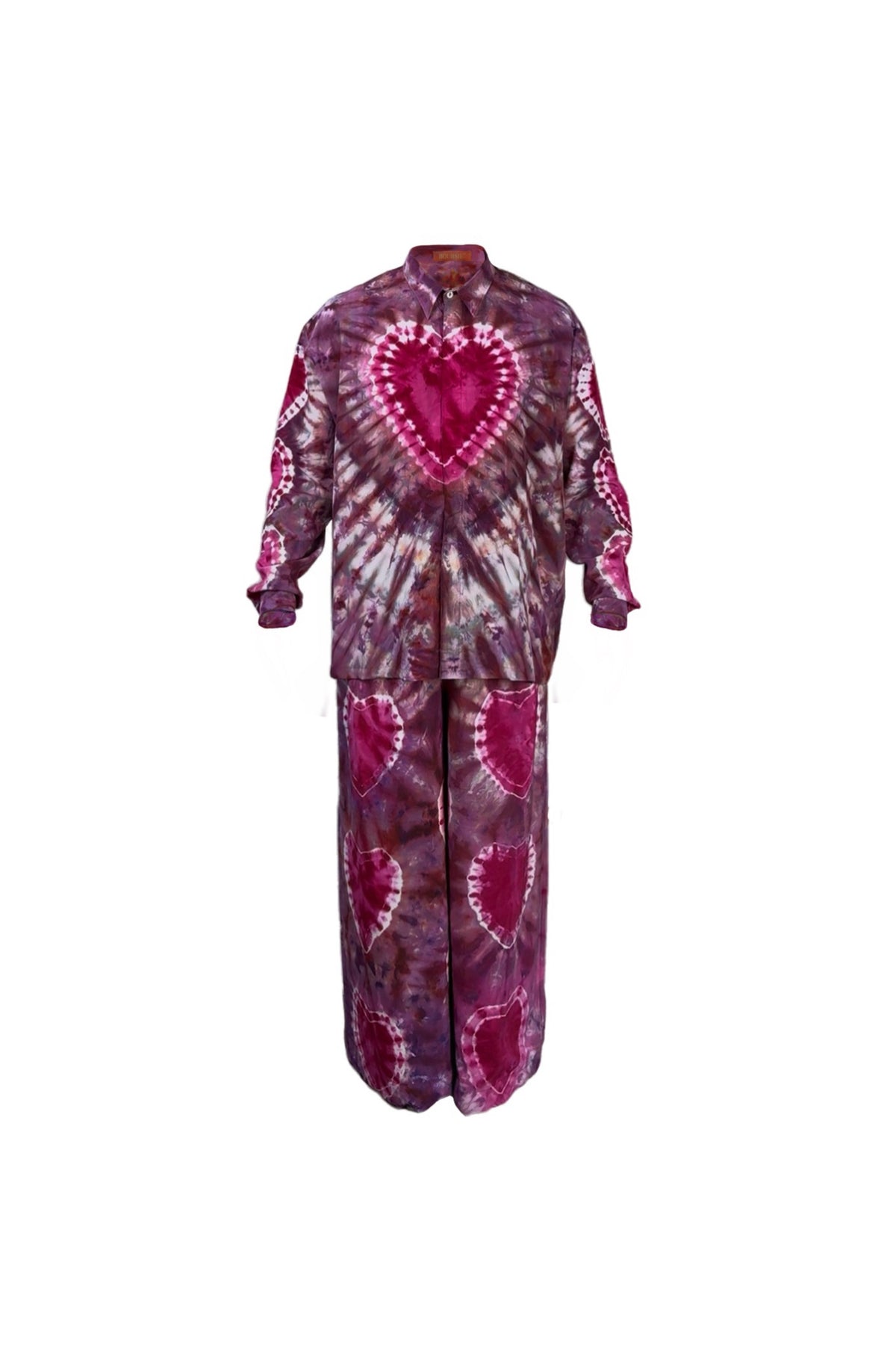 BOUBSIE x Tamarack Tie Dye Silk Set in Heartburst