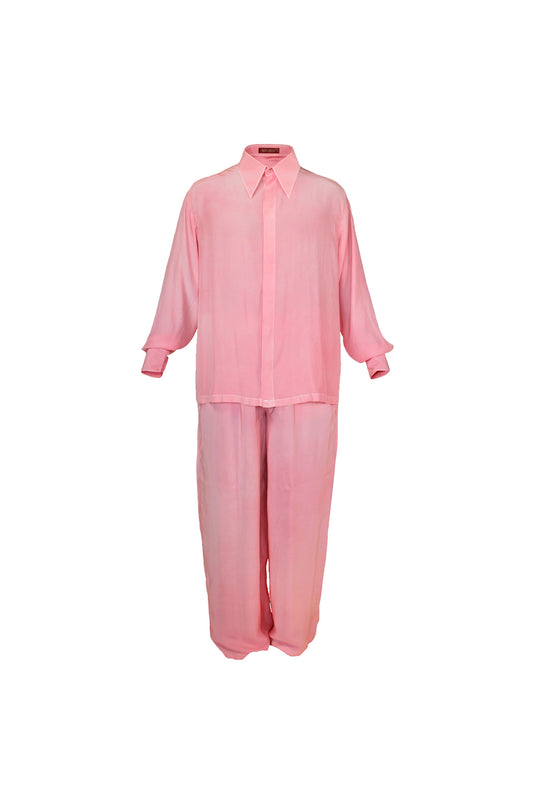 Silk Charmeuse Set in Rustic Pink