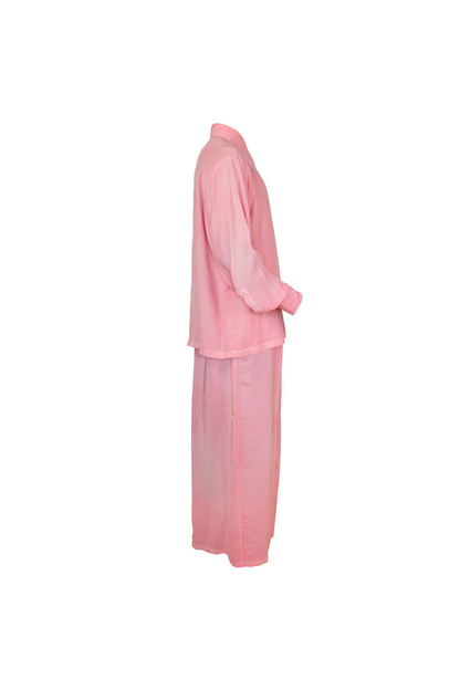 Silk Charmeuse Set in Rustic Pink