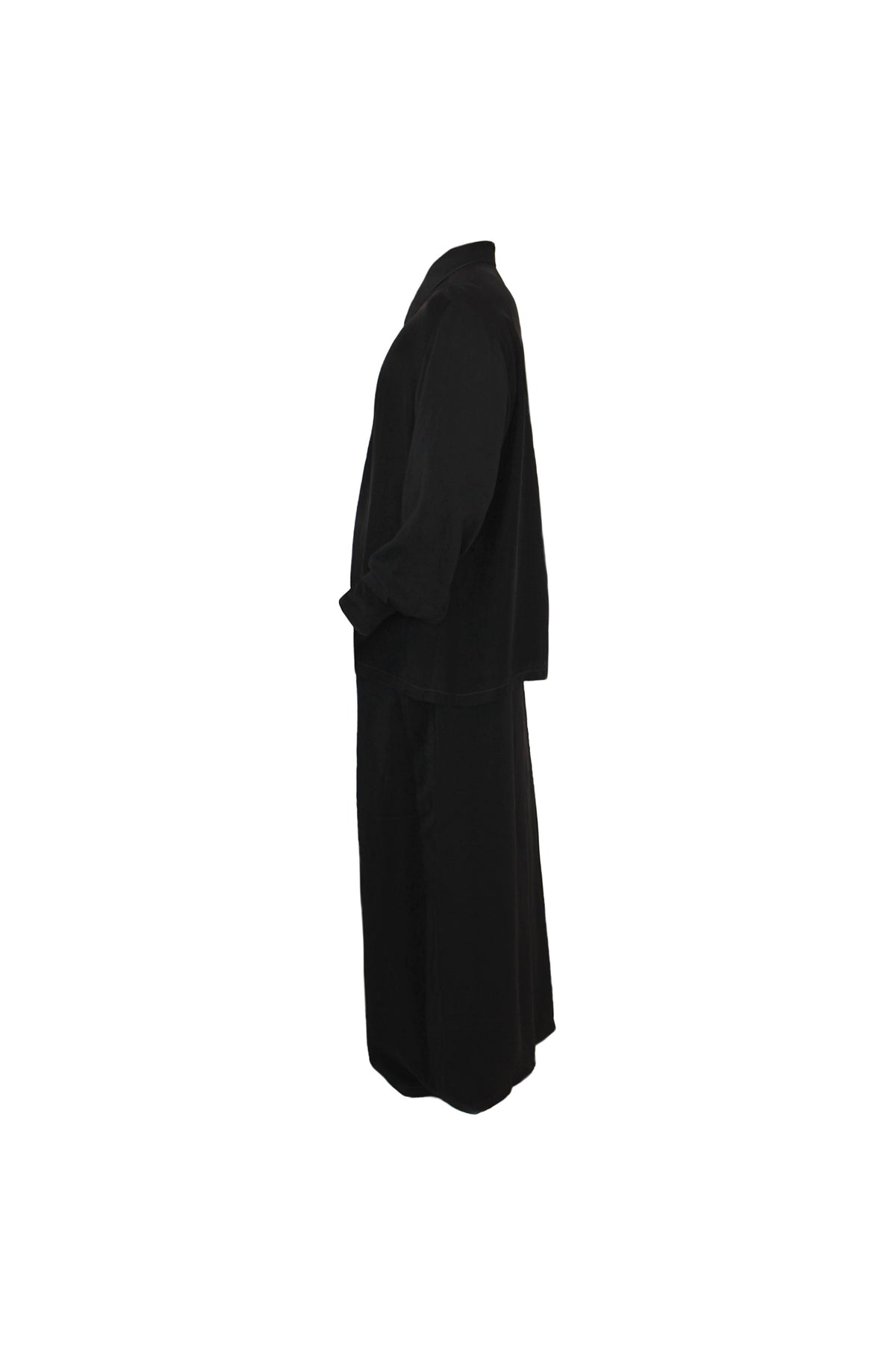 Silk Charmeuse Set in Black