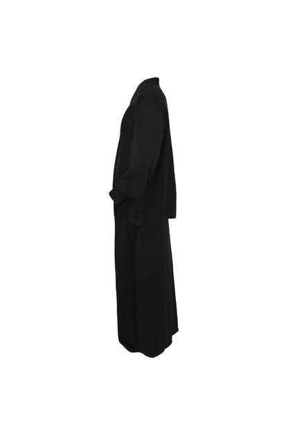Silk Charmeuse Set in Black